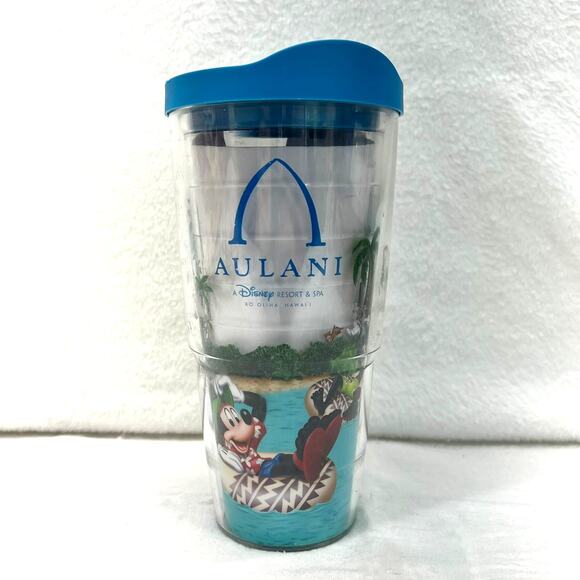 AULANI Disney Resort Spa Hawaii TERVIS Tumbler Dishwasher Safe Made in USA 24oz - Picture 1 of 9